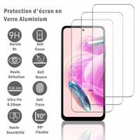 Xiaomi Redmi Note 12S 4G 6.43" (non compatible avec Xiaomi Redmi Note 12 6.67"): 3 Films Protection d'écran en verre d'aluminium super résistant 9H, définition HD, anti-rayures, anti-empreintes digitales
