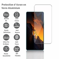 Xiaomi Poco F5 5G 6.67" 23049PCD8G 23049PCD8I: 1 Film Protection d'écran en verre d'aluminium super résistant 9H, définition HD, anti-rayures, anti-empreintes digitales