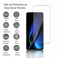 Oppo K11X 6.72": 1 Film Protection d'écran en Verre Nano Fléxible, Dureté 9H Inrayable Incassable Invisible Ultra Résistant