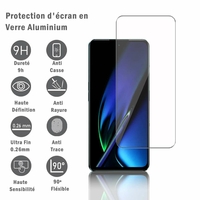 Oppo K11X 6.72": 1 Film Protection d'écran en verre d'aluminium super résistant 9H, définition HD, anti-rayures, anti-empreintes digitales