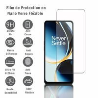 OnePlus Nord N30 5G 6.72": 1 Film Protection d'écran en Verre Nano Fléxible, Dureté 9H Inrayable Incassable Invisible Ultra Résistant