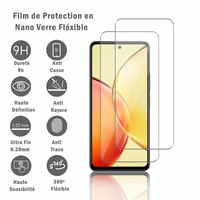 Vivo Y36 4G/ Y36 5G 6.64" (non compatible avec Vivo Y36 (India)): 2 Films Protection d'écran en Verre Nano Fléxible, Dureté 9H Inrayable Incassable Invisible Ultra Résistant