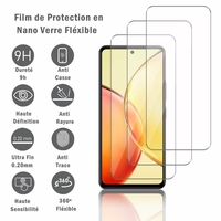 Vivo Y36 4G/ Y36 5G 6.64" (non compatible avec Vivo Y36 (India)): 3 Films Protection d'écran en Verre Nano Fléxible, Dureté 9H Inrayable Incassable Invisible Ultra Résistant