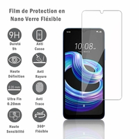 HTC Wildfire E3 Lite 6.52": 1 Film Protection d'écran en Verre Nano Fléxible, Dureté 9H Inrayable Incassable Invisible Ultra Résistant