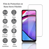 Motorola Moto G Power 5G 6.5" (non compatible avec Motorola Moto G Power 4G): 1 Film Protection d'écran en Verre Nano Fléxible, Dureté 9H Inrayable Incassable Invisible Ultra Résistant