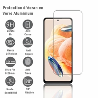 Xiaomi Redmi Note 12 Pro 4G 6.67" 2209116AG 2209116AG (non compatible avec Xiaomi Redmi Note 12 Pro 5G): 1 Film Protection d'écran en verre d'aluminium super résistant 9H, définition HD, anti-rayures, anti-empreintes digitales