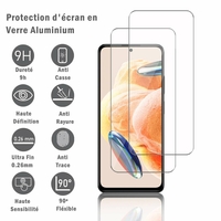 Xiaomi Redmi Note 12 Pro 4G 6.67" 2209116AG 2209116AG (non compatible avec Xiaomi Redmi Note 12 Pro 5G): 2 Films Protection d'écran en verre d'aluminium super résistant 9H, définition HD, anti-rayures, anti-empreintes digitales