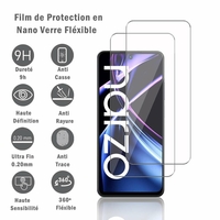 Realme Narzo N55 6.72": 2 Films Protection d'écran en Verre Nano Fléxible, Dureté 9H Inrayable Incassable Invisible Ultra Résistant