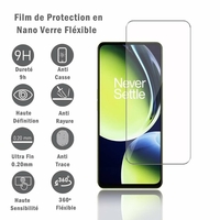 OnePlus Nord CE 3 Lite 6.72" CPH2467 CPH2465: 1 Film Protection d'écran en Verre Nano Fléxible, Dureté 9H Inrayable Incassable Invisible Ultra Résistant