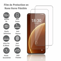 Meizu 20 Pro 6.81" (non compatible avec Meizu 20 6.55"): 2 Films Protection d'écran en Verre Nano Fléxible, Dureté 9H Inrayable Incassable Invisible Ultra Résistant