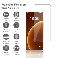 Meizu 20 Pro 6.81" (non compatible avec Meizu 20 6.55"): 1 Film Protection d'écran en verre d'aluminium super résistant 9H, définition HD, anti-rayures, anti-empreintes digitales