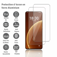 Meizu 20 Pro 6.81" (non compatible avec Meizu 20 6.55"): 2 Films Protection d'écran en verre d'aluminium super résistant 9H, définition HD, anti-rayures, anti-empreintes digitales