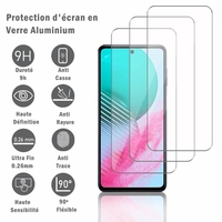 Samsung Galaxy F54 6.7" SM-E546B SM-E546B/DS: 3 Films Protection d'écran en verre d'aluminium super résistant 9H, définition HD, anti-rayures, anti-empreintes digitales