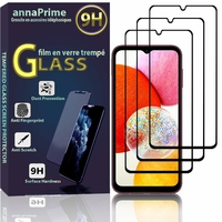 Samsung Galaxy A14 4G 6.6" SM-A145F SM-A145F/DSN: Lot / Pack de 3 Films de protection d'écran Verre Trempé