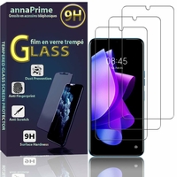 Tecno Spark 9T 6.6" KH6: Lot / Pack de 3 Films de protection d'écran Verre Trempé