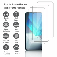 Vivo iQOO Neo7 6.78" V2231A: 3 Films Protection d'écran en Verre Nano Fléxible, Dureté 9H Inrayable Incassable Invisible Ultra Résistant