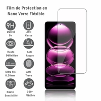 Xiaomi Redmi Note 12 Pro/ 12 Pro+/ 12 Explorer 6.67": 1 Film Protection d'écran en Verre Nano Fléxible, Dureté 9H Inrayable Incassable Invisible Ultra Résistant