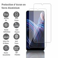 ZTE Blade A72 5G/ Voyage 30/ Yuanhang 30 6.52" 7540N (non compatible avec ZTE Blade A72 4G 6.75"): 2 Films Protection d'écran en verre d'aluminium super résistant 9H, définition HD, anti-rayures, anti-empreintes digitales