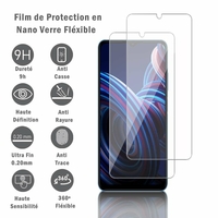 ZTE Blade A72 5G/ Voyage 30/ Yuanhang 30 6.52" 7540N (non compatible avec ZTE Blade A72 4G 6.75"): 2 Films Protection d'écran en Verre Nano Fléxible, Dureté 9H Inrayable Incassable Invisible Ultra Résistant