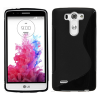 LG G3 S/ G3 Beat/ G3 Vigor/ LG D722/ G3 S Dual/ G3 Beat Dual (LG G3 Mini): Accessoire Housse Etui Pochette Coque S silicone gel - NOIR