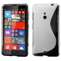 Nokia Lumia 1320: Accessoire Housse Etui Pochette Coque S silicone gel - TRANSPARENT