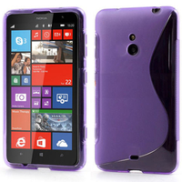 Nokia Lumia 1320: Accessoire Housse Etui Pochette Coque S silicone gel - VIOLET