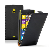 Nokia Lumia 1320: Accessoire Housse coque etui cuir fine slim - NOIR