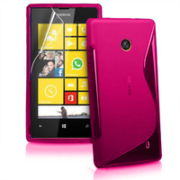 Nokia Lumia 520/ 525: Accessoire Housse Etui Pochette Coque S silicone gel - ROSE