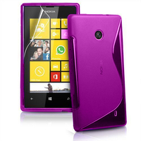 Nokia Lumia 520/ 525: Accessoire Housse Etui Pochette Coque S silicone gel - VIOLET