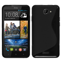 HTC Desire 516 dual sim: Accessoire Housse Etui Pochette Coque S silicone gel - NOIR