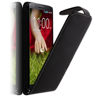 LG G2 Mini LTE Dual Sim D618 D620 D620R D620K: Accessoire Etui Housse Coque Pochette simili cuir - NOIR