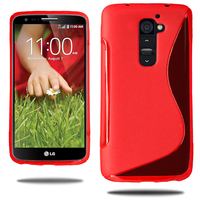 LG G2 Mini LTE Dual Sim D618 D620 D620R D620K: Accessoire Housse Etui Pochette Coque S silicone gel - ROUGE