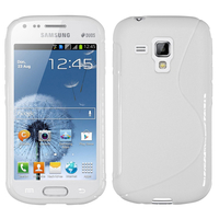 Samsung Galaxy Trend S7560/ Galaxy S Duos S7562: Accessoire Housse Etui Pochette Coque S silicone gel - BLANC