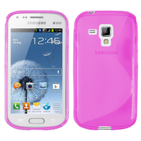 Samsung Galaxy Trend S7560/ Galaxy S Duos S7562: Accessoire Housse Etui Pochette Coque S silicone gel - ROSE