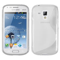 Samsung Galaxy Trend S7560/ Galaxy S Duos S7562: Accessoire Housse Etui Pochette Coque S silicone gel - TRANSPARENT