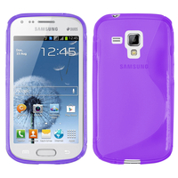 Samsung Galaxy Trend S7560/ Galaxy S Duos S7562: Accessoire Housse Etui Pochette Coque S silicone gel - VIOLET