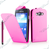 Samsung Galaxy S3 mini i8190/ i8200 VE: Accessoire Etui Housse Coque Pochette simili cuir + Stylet - ROSE-PALE