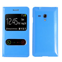 Samsung Galaxy S3 mini i8190/ i8200 VE: Accessoire Coque Etui Housse Pochette Plastique View Case - BLEU