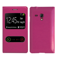 Samsung Galaxy S3 mini i8190/ i8200 VE: Accessoire Coque Etui Housse Pochette Plastique View Case - VIOLET