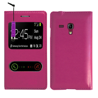 Samsung Galaxy S3 mini i8190/ i8200 VE: Accessoire Coque Etui Housse Pochette Plastique View Case + mini Stylet - VIOLET