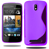 HTC Desire 500/ Dual Sim: Accessoire Housse Etui Pochette Coque S silicone gel - VIOLET