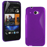 HTC Desire 601 Zara/ Dual Sim: Accessoire Housse Etui Pochette Coque S silicone gel - VIOLET
