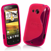 HTC Desire C A320E/ G7C: Accessoire Housse Etui Pochette Coque S silicone gel - ROSE