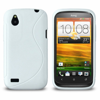 HTC Desire X T328E/ G7X: Accessoire Housse Etui Pochette Coque S silicone gel - BLANC