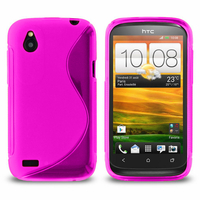 HTC Desire X T328E/ G7X: Accessoire Housse Etui Pochette Coque S silicone gel - VIOLET