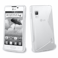 LG Optimus L5 II E460 (non compatible LG L5 II E455 Dual Sim): Accessoire Housse Etui Pochette Coque S silicone gel - BLANC