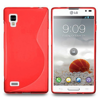 LG Optimus L9 P760/ P765/ P768: Accessoire Housse Etui Pochette Coque S silicone gel - ROUGE