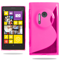 Nokia Lumia 1020: Accessoire Housse Etui Pochette Coque S silicone gel - ROSE
