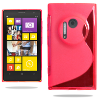 Nokia Lumia 1020: Accessoire Housse Etui Pochette Coque S silicone gel - ROUGE