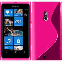 Nokia Lumia 800: Accessoire Housse Etui Pochette Coque S silicone gel - ROSE